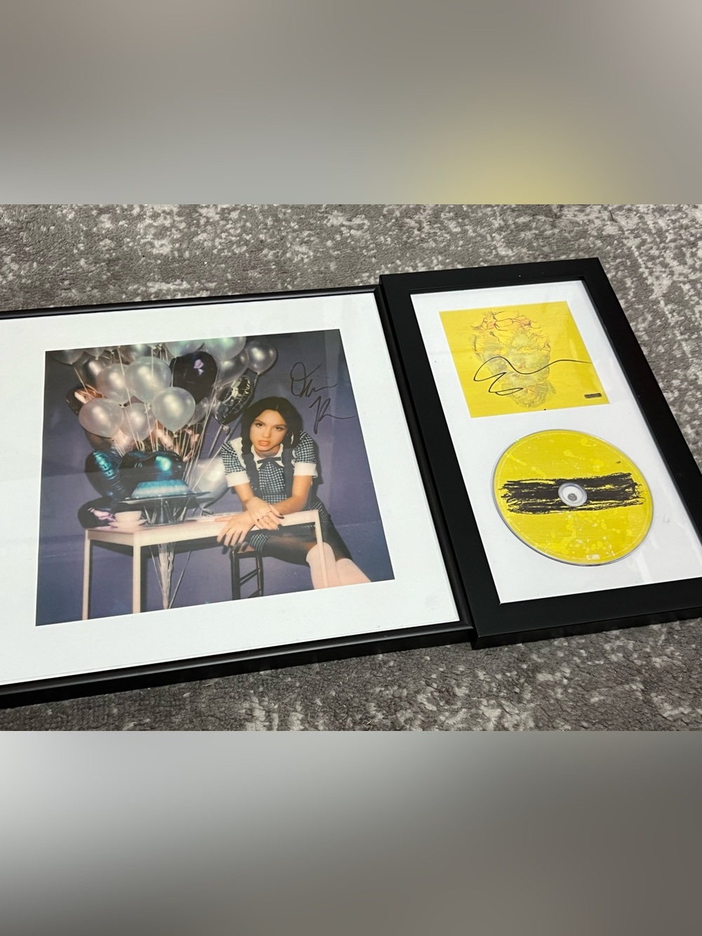 Olivia Rodrigo and Ed Sheeran Autographs